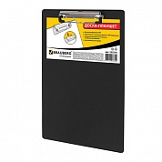 Доска-планшет BRAUBERG "NUMBER ONE" с прижимом А4 (228х318 мм), картон/ПВХ