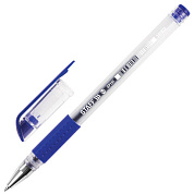 Ручка гелевая с грипом STAFF EVERYDAY GP-191, корпус прозрачный, узел 0,5мм. линия письма 0,35мм. 141822
