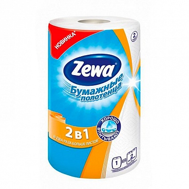 Кухонные полотенца ZEWA  2в1, 1рулон