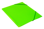 Папка на резинке БЮРОКРАТ Double Neon, A4 корешок 30мм. пластик 0.5мм