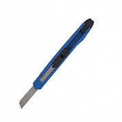 Нож канцелярский 9мм. LITE пластик, фиксатор, ассорти SKL09