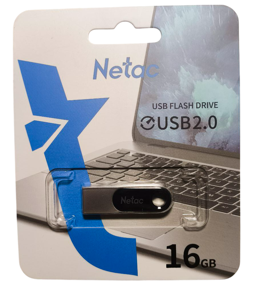 Флеш-накопитель 16GB NETAC U278, USB 2.0 алюминиевый спав