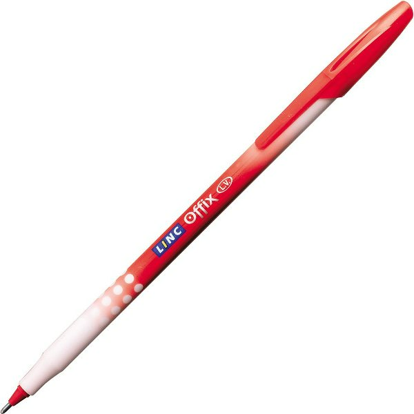 Ручка шариковая LINC OFFIX 0,7 мм. КРАСНАЯ 1500SA red