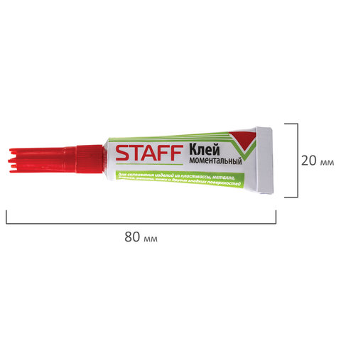 Клей моментальный (суперклей) STAFF EVERYDAY 3гр. на ленте, 604224