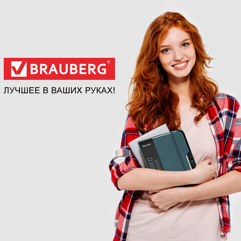 Блокнот А5 (162х218 мм), BRAUBERG NOTE, под кожу софт-тач, с резинкой, 80 л., клетка, светло-серый, 113441