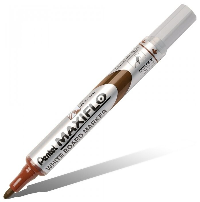 Маркер для доски MAXIFLO Pentel коричневый MWL5M-Е