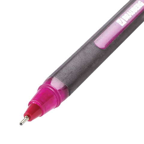 Ручка ОДНОРАЗОВАЯ шариковая масляная BRAUBERG "Extra Glide Soft Color", СИНЯЯ, узел 0,7 мм, линия письма 0,35 мм, 142928