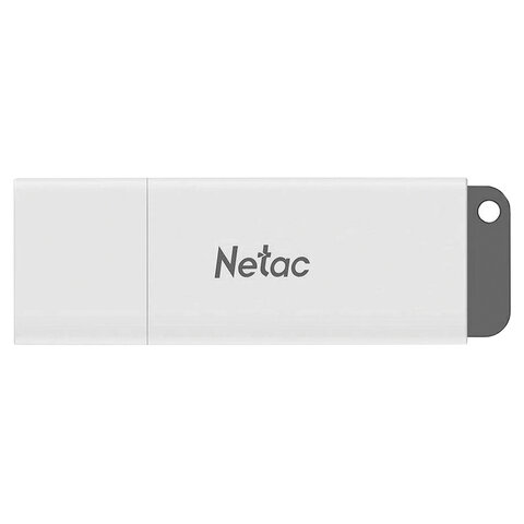 Флеш-диск 128GB NETAC U185, USB 2.0, белый, NT03U185N-128G-20WH/513705