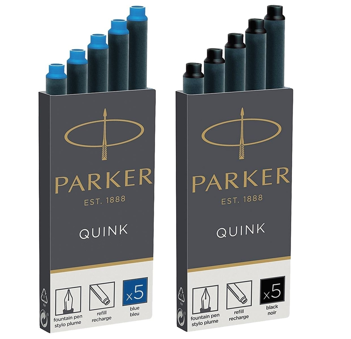Ампулы чернильные Parker "Cartridge Quink",5 шт/уп.