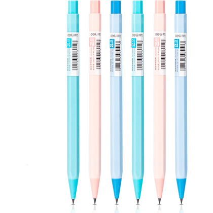 Карандаш автоматический DELI Pensil Plus, грифель 2,0 мм,  ассорти 58800
