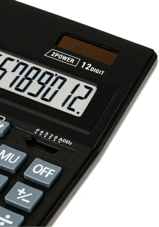 Калькулятор настольный Eleven Business Line CDB1201-BK, 12 разрядов, двойное питание, 155*205*35мм, черный