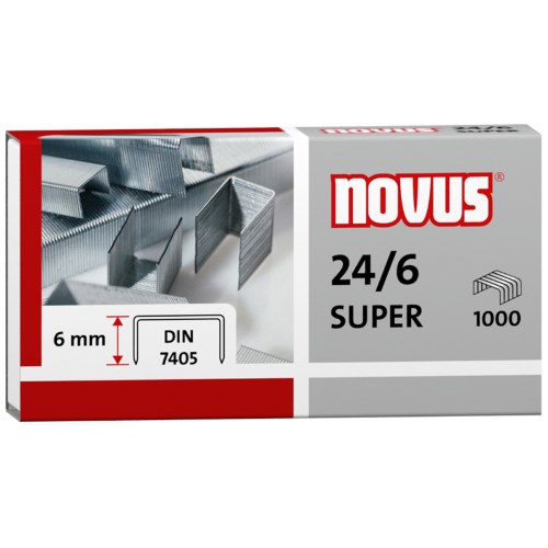Скобы №24/6 NOVUS (1000шт.) арт. арт.040-0026