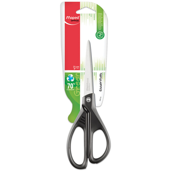 Ножницы 21см. Essentials Green, Maped арт.468110/468111
