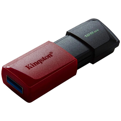 Флеш-диск 128GB KINGSTON DataTraveler Exodia, разъем USB 3.2, черный/красный, DTXМ/128GB/513782