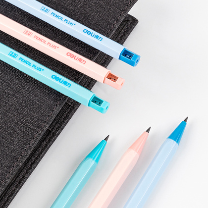 Карандаш автоматический DELI Pensil Plus, грифель 2,0 мм,  ассорти 58800