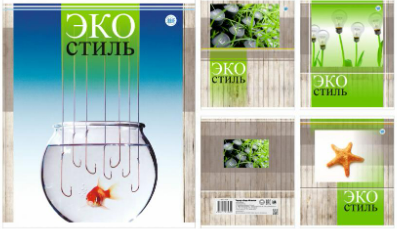 Тетрадь А5 48 л. ОФИС, скоба, клетка, обложка картон, ассорти, арт.С1315