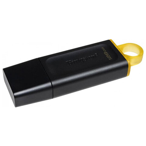 Флеш-диск 128GB KINGSTON DataTraveler Exodia, разъем USB 3.2, черный/желтый, DTX/128GB/513639
