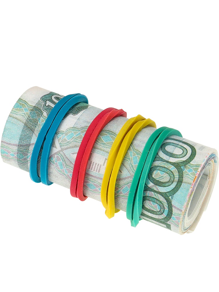 Резинка канцелярския 60 мм. LEGEND 1кг. (1000гр.) ассорти, натуральный каучук, арт.БР-9376
