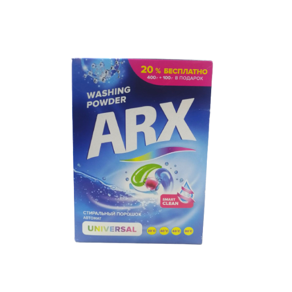 Порошок стиральный ARX Universal автомат, 500 гр.