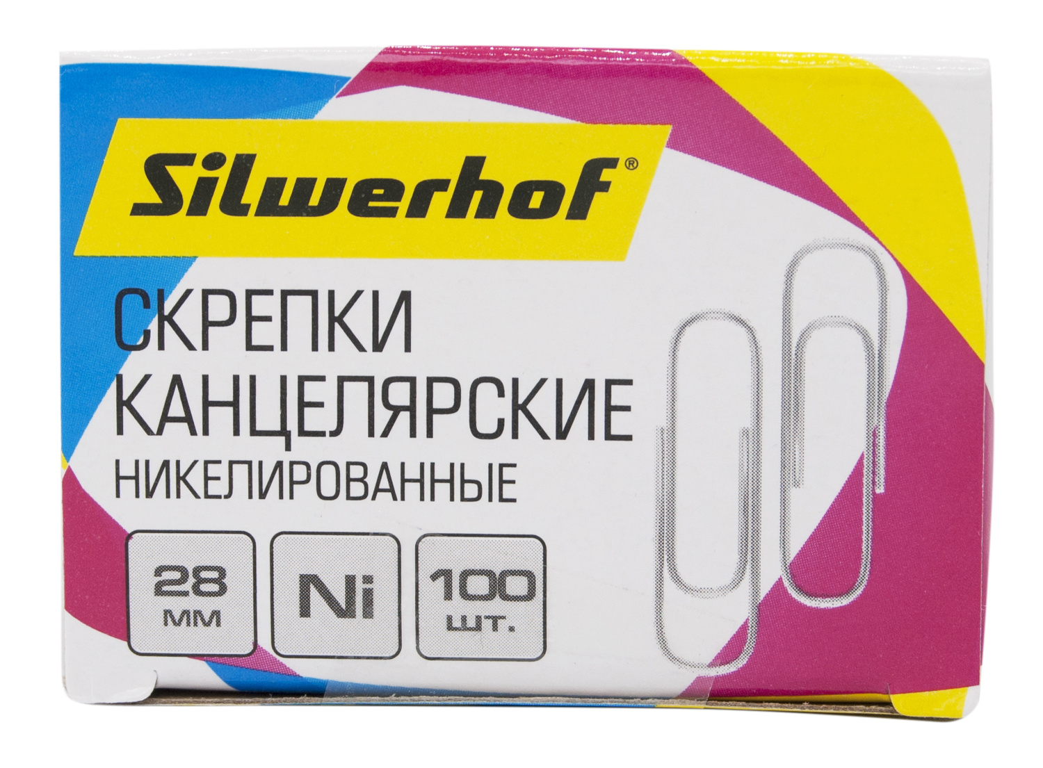 Скрепки канцелярские Silwerhof 