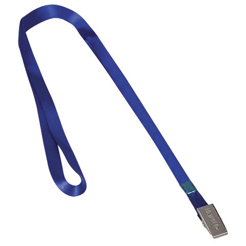 Лента для бейджей BRAUBERG 45 см. синяя 235733