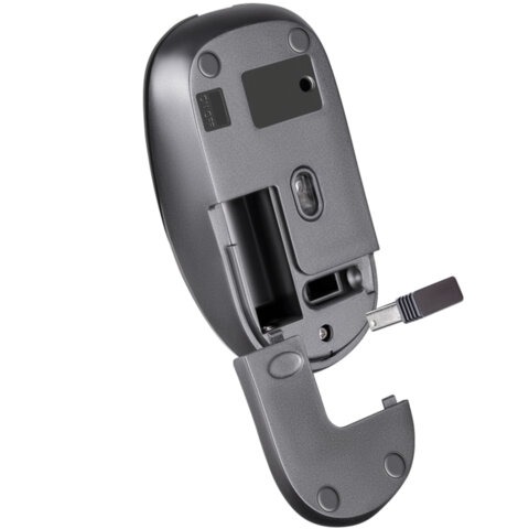Мышь беспроводная бесшумная DEFENDER Wave MM-995, USB, 3 кнопки + 1 колесо-кнопка, оптическая, черная, 52995