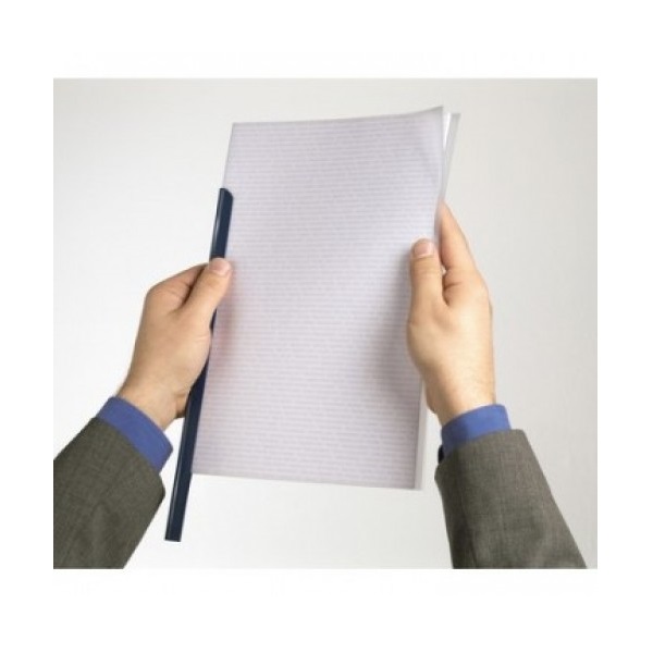 Обложки торцевой зажим (скрепка-шина) Standart 6 мм. черный 50 шт.