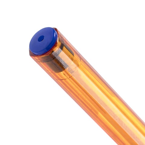 Ручка шариковая масляная BRAUBERG Extra Glide GT Tone Orange, синяя, узел 0,7мм. линия письма 0,35мм. 142923