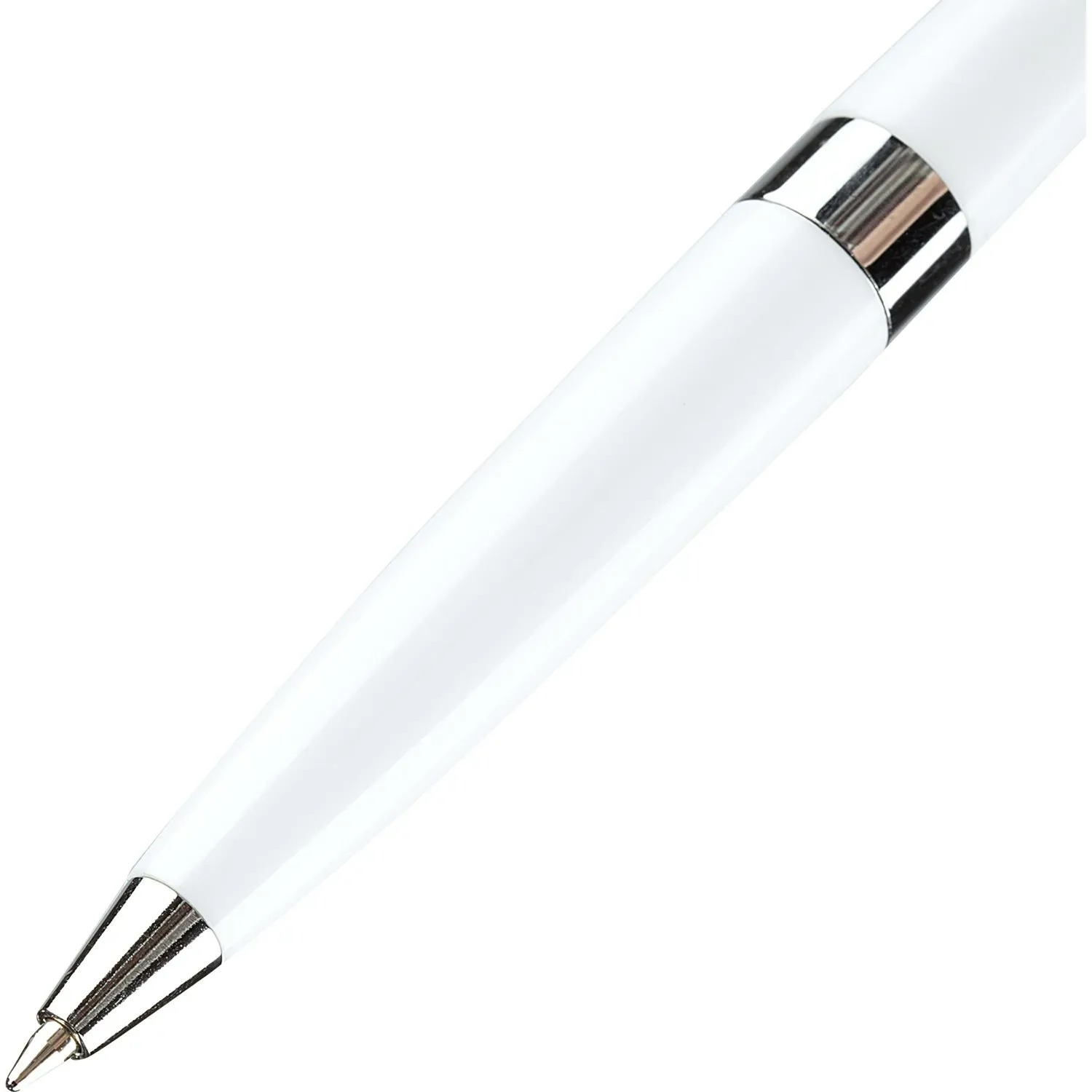 Ручка настольная с подставкой BEIFA KP1009, СИНЯЯ, белый корпус, металлическая цепочка, арт.53453