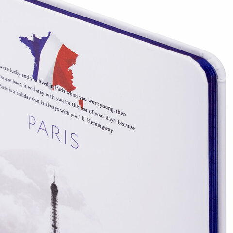 Блокнот А5 (143x210мм.), BRAUBERG VISTA Paris, под кожу, твердый, 80 л., 112069