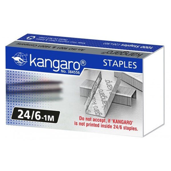 Скобы №24/6 Kangaro (1000шт.) арт.24/6-1М