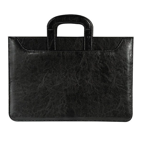 Портфель МЕЧТА, кожзам, черный арт.250и