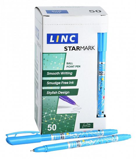Ручка шариковая LINC STARMARK, 0,6мм., синяя, ассорти 950F