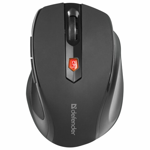 Мышь беспроводная DEFENDER Ultra MM-315, USB, 5 кнопок + 1 колесо-кнопка, оптическая, черная, 52315/513324