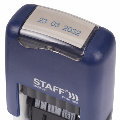 Датер-мини STAFF, месяц цифрами, оттиск 22х4 мм. Printer 7810 BANK, 237433
