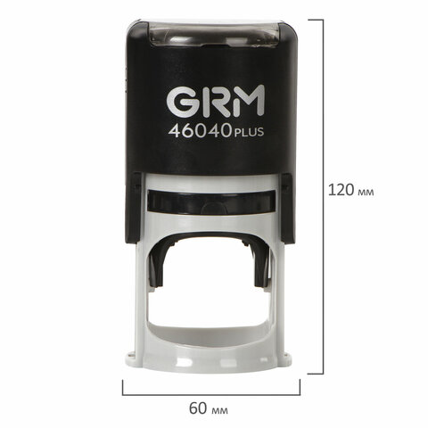 Оснастка для печатей и штампов, оттиск D=40 мм., синий, GRM 46040, корпус черный, крышка, подушка, 120900004/231674