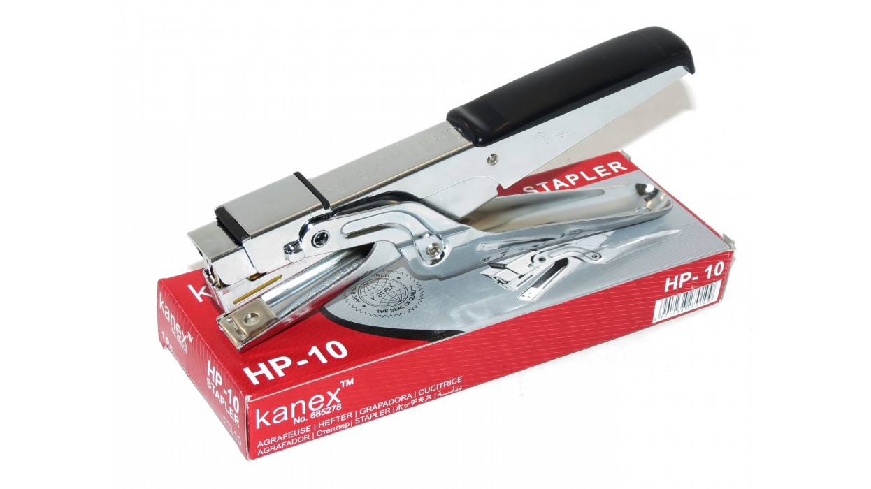 Степлер-плаер металлический KANEX HP-10 на 20л., скоба №10