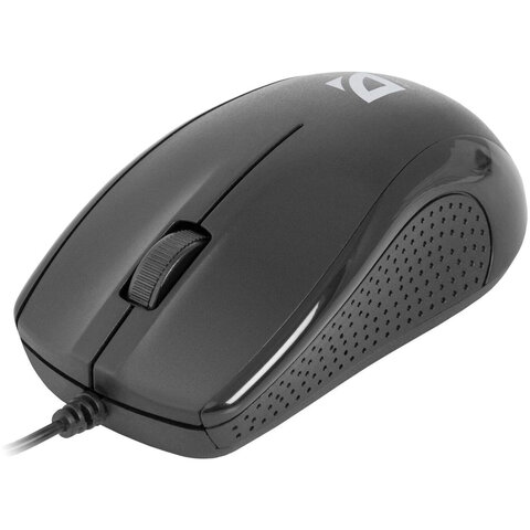 Мышь проводная DEFENDER Optimum MB-160, USB, 2 кнопки + 1 колесо-кнопка, оптическая, черная, 52160/512027