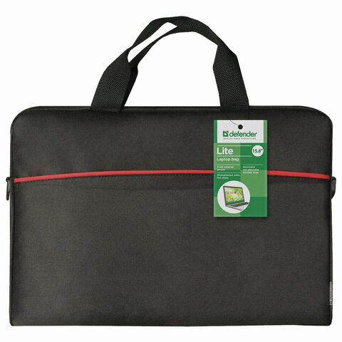 Сумка для ноутбука DEFENDER LITE 15,6", нейлон, черная с карманом 26083/240730
