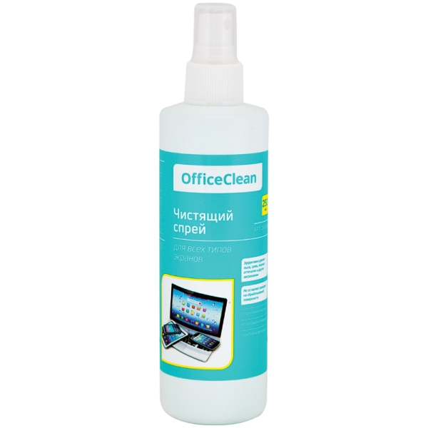 Спрей чистящий для экранов OfficeClean, универсальный, 250 мл. 260888