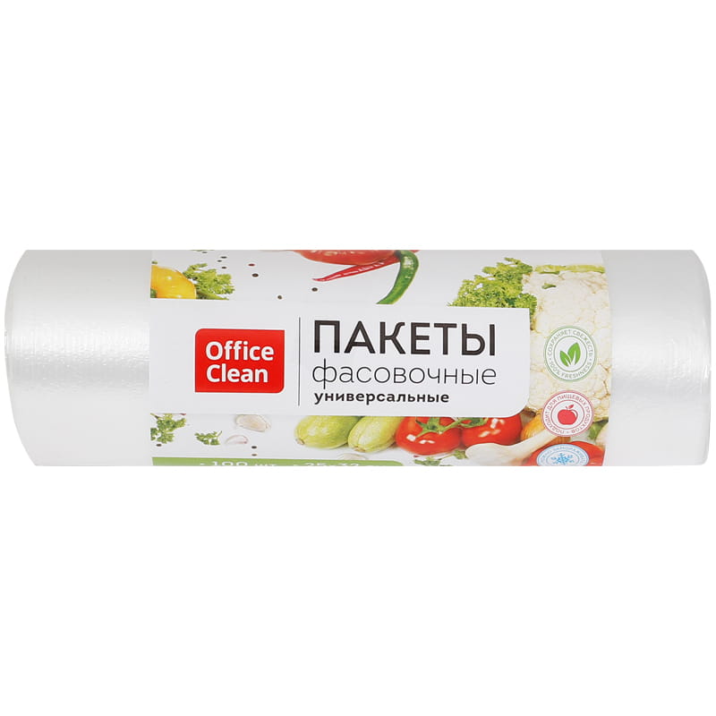 Пакет фасовочный ПНД, 25*32см, 6мкм, рулон 100шт.