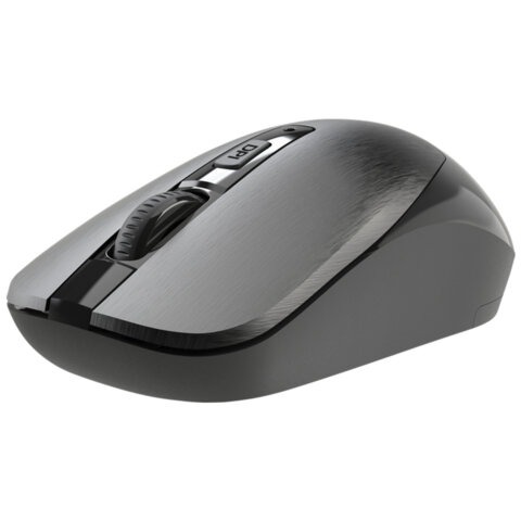 Мышь беспроводная бесшумная DEFENDER Wave MM-995, USB, 3 кнопки + 1 колесо-кнопка, оптическая, черная, 52995