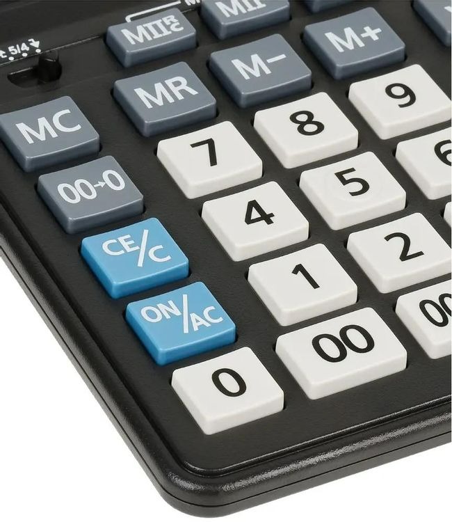 Калькулятор настольный Eleven Business Line CDB1601-BK, 16 разрядов, двойное питание, 155*205*35мм, черный
