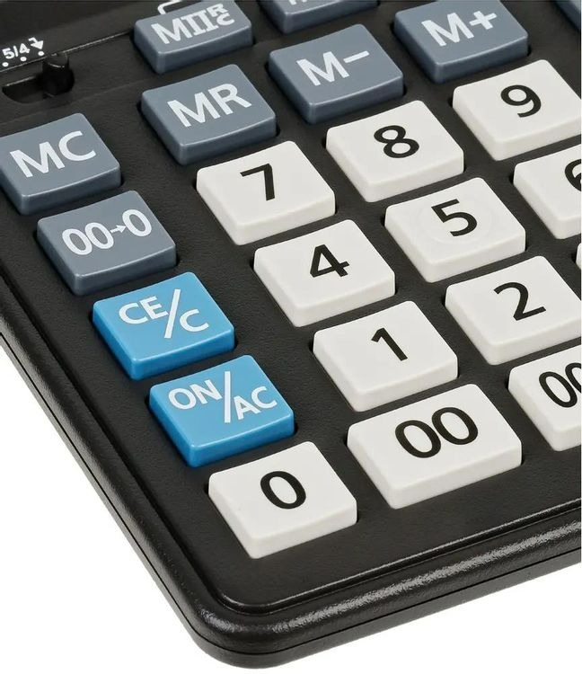 Калькулятор настольный Eleven Business Line CDB1401-BK, 14 разрядов, двойное питание, 155*205*35мм, черный