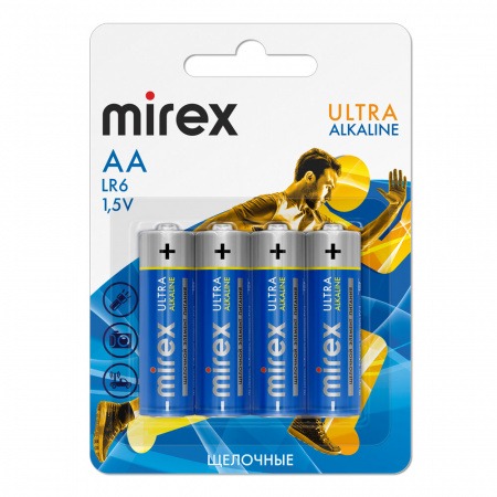 MIREX LR6 / АА 1.5V алкалиновая НАБОР 4 ШТ