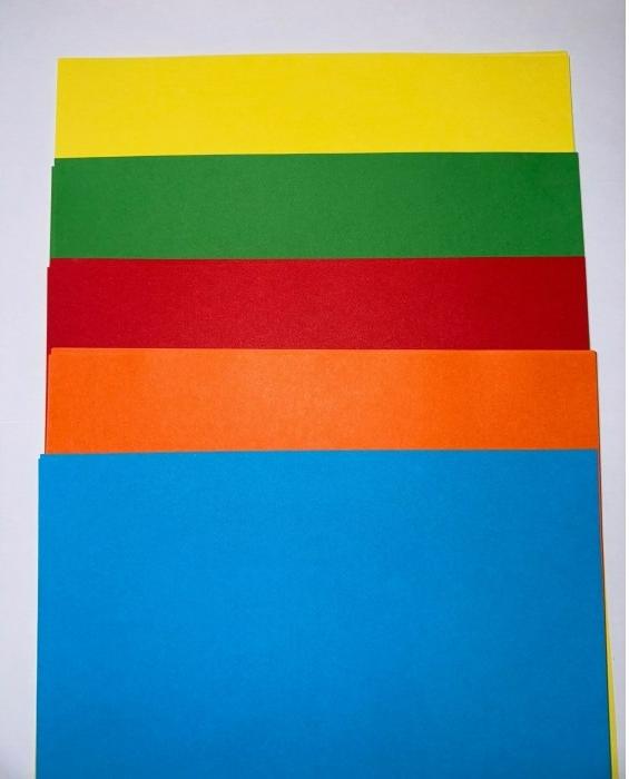 Бумага цветная Mix Bright А4, 80 г/м2. 100 л., 5 цветов х 20 л., ИНТЕНСИВ
