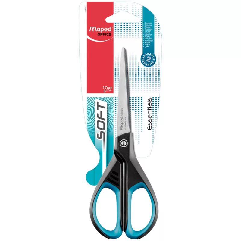 Ножницы 17см, Essentials Soft, Maped