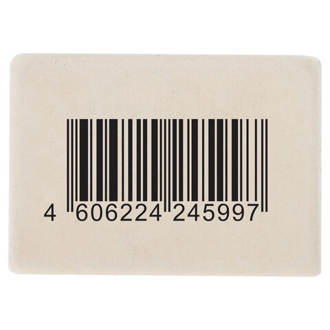 Ластик BRAUBERG Ultra Square, 26х18х8мм. белый, натуральный каучук, 228707