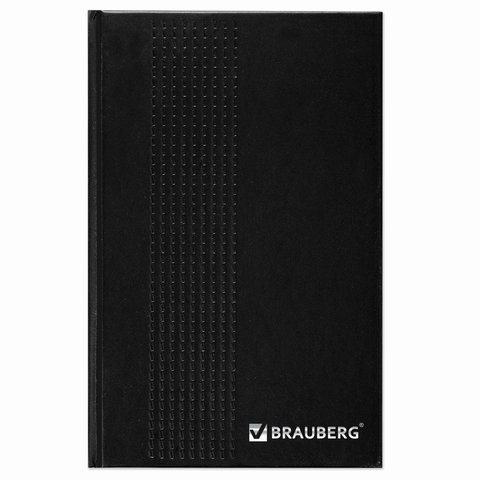 Ежедневник полудатированный на 4 года  BRAUBERG А5, 145х215мм. бумвинил 192л., черный, 126543