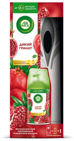 Освежитель воздуха автоматический со сменным баллоном 250 мл, AIRWICK,"Дикий гранат",608024